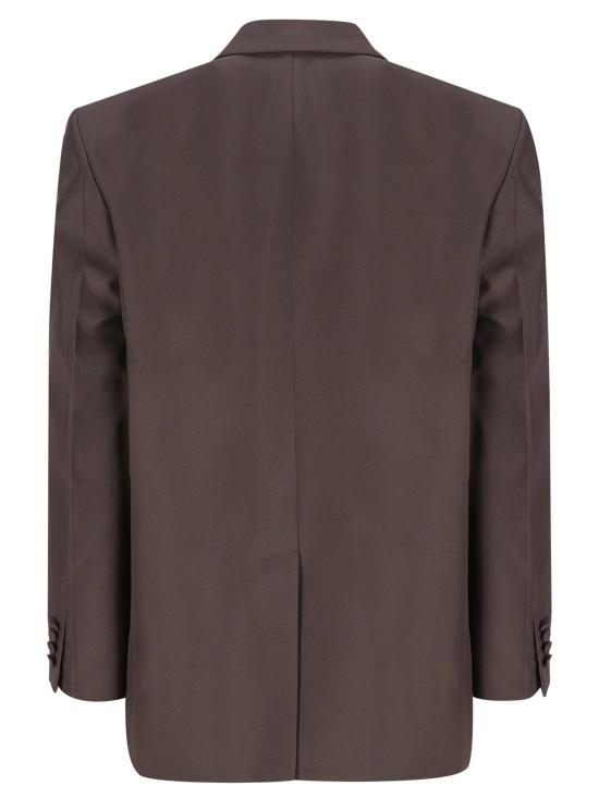 25FW 구찌 더블 브래스트 테크니컬 파나마 자켓 849881Z7AYA 2062 Brown - GUCCI