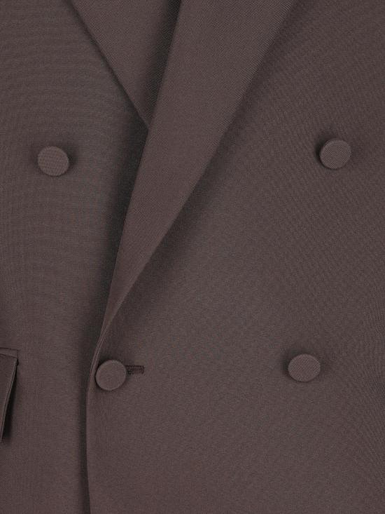 25FW 구찌 더블 브래스트 테크니컬 파나마 자켓 849881Z7AYA 2062 Brown - GUCCI