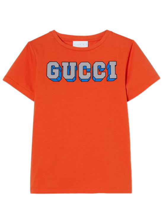 25FW [키즈] 구찌 티셔츠 547559XJHFG 7195 Orange