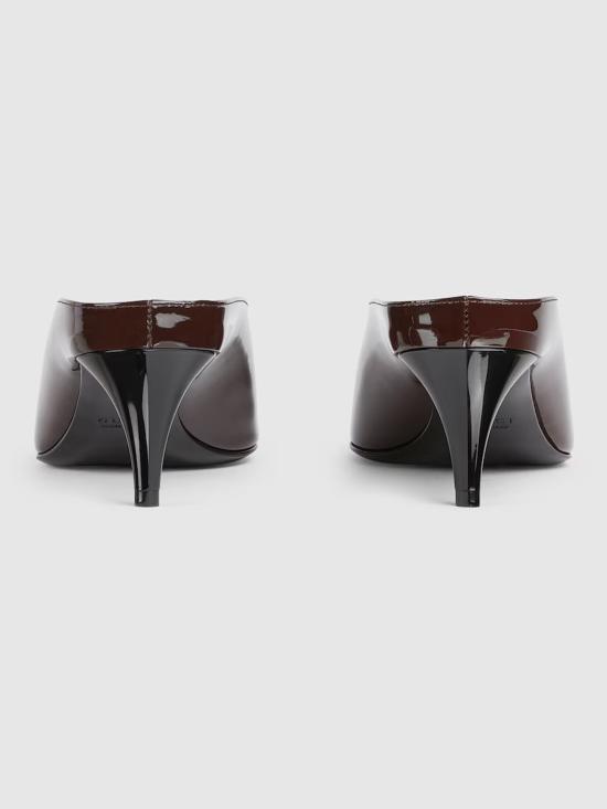 25FW 구찌 97 힐 뮬 851087BNC00 2270 Brown - GUCCI