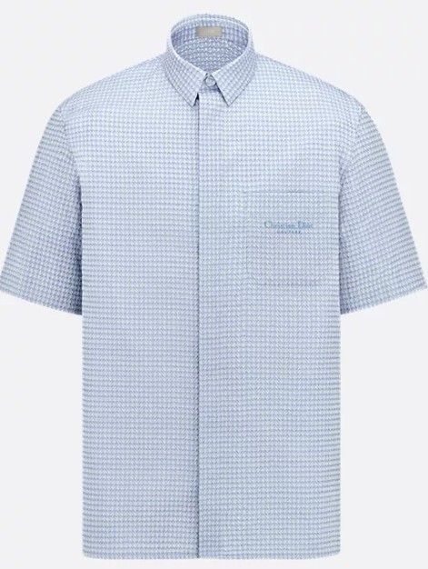 25FW 디올 셔츠 593C543A6017 585 Bleu