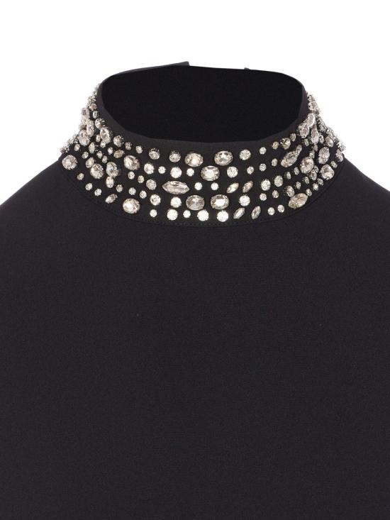 25FW 리우조 미디 원피스 CF5358 T252722222 Black - LIU JO