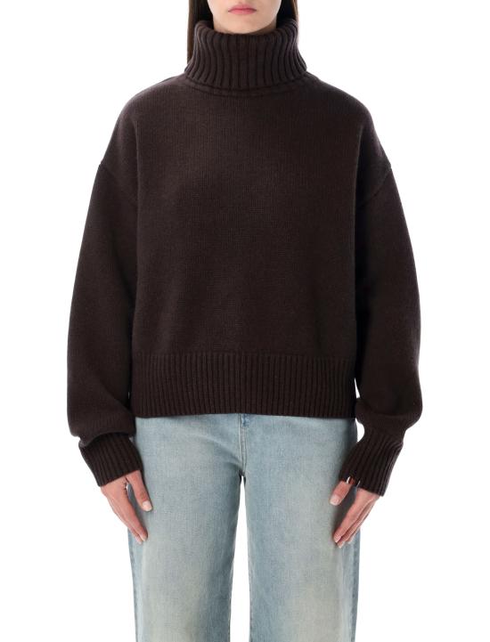 26FW 익스트림캐시미어 스웨터 CROPXTRA DARK BROWN - EXTREME CASHMERE