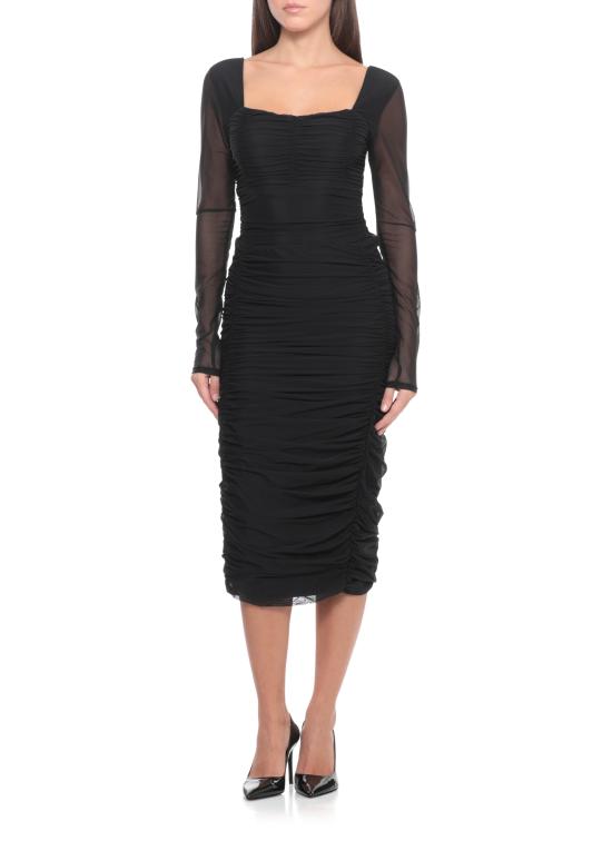 25FW 마 데 마가리타스 미디 스커트 MMABW01364 PTTN0045NERO Black - MAR DE MARGARITAS