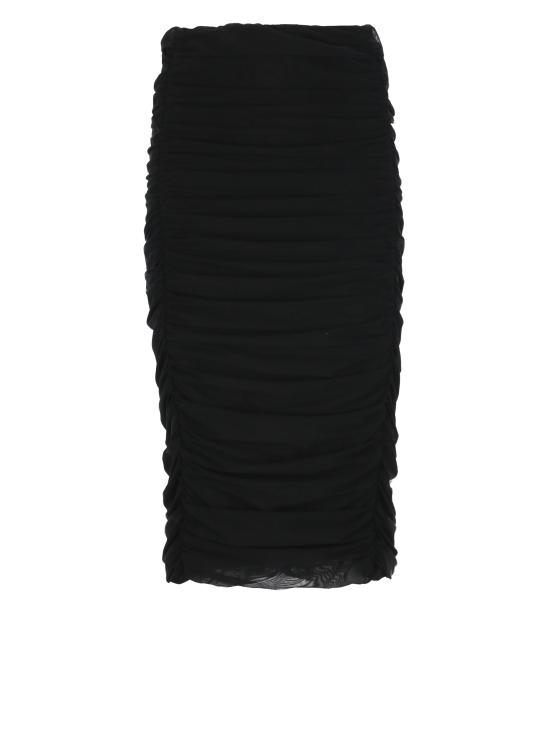 25FW 마 데 마가리타스 미디 스커트 MMABW01364 PTTN0045NERO Black