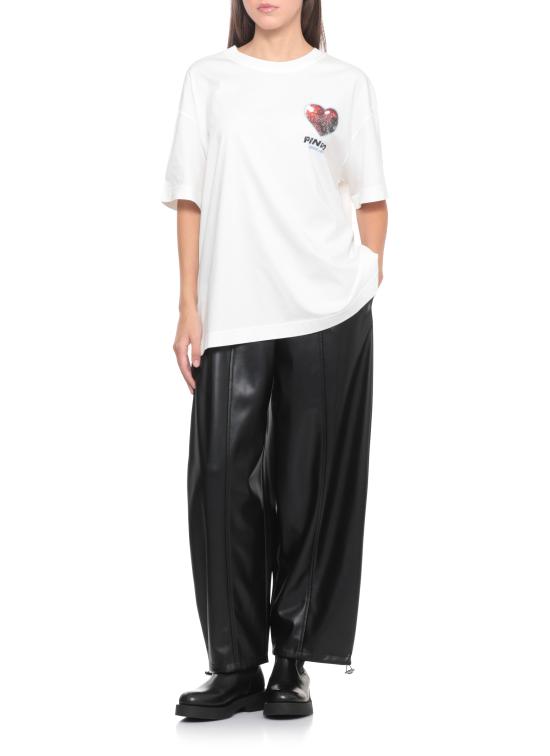 25FW 핑코 반팔 티셔츠 105538 A2TJZ05 White - PINKO