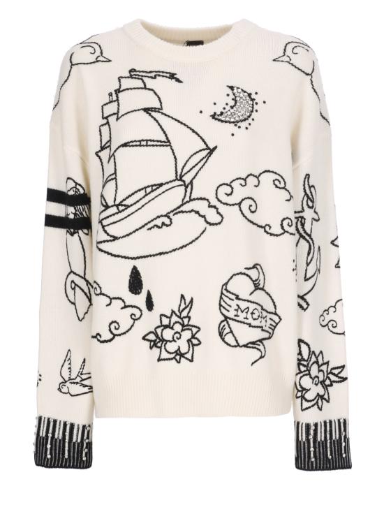 25FW 핑코 스웨터 105427 A2PKZE1 Ivory