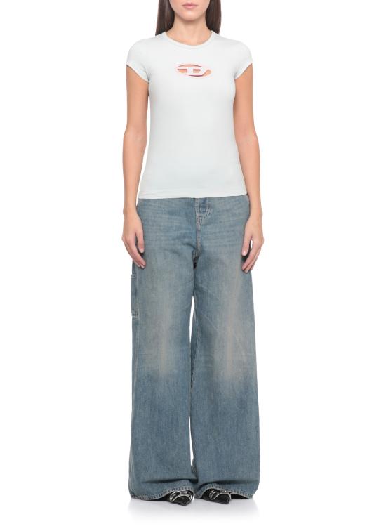 25FW 디젤 반팔 티셔츠 A06268 0AFAA99GA Green - DIESEL