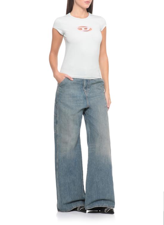 25FW 디젤 반팔 티셔츠 A06268 0AFAA99GA Green - DIESEL