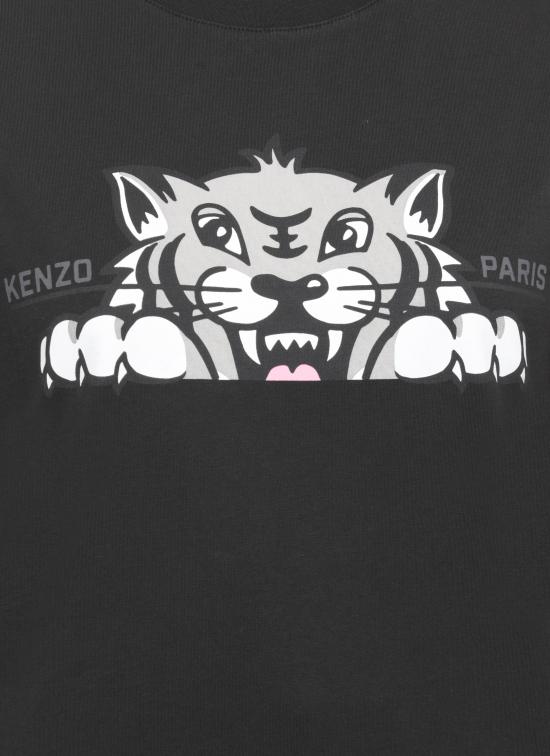 25FW 겐조 반팔 티셔츠 FF62TS352 4SO99J Black - KENZO