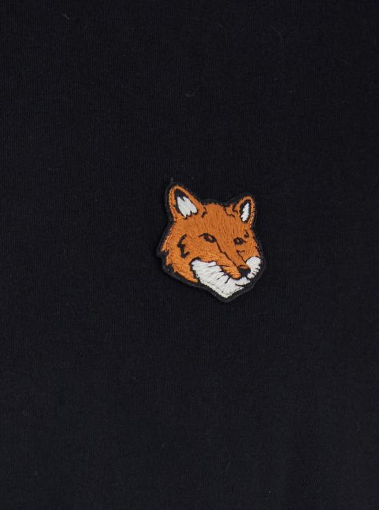 26SS 메종키츠네 폭스 헤드 레귤러 티셔츠 PM00107KJ7026P199 Black - MAISON KITSUNE