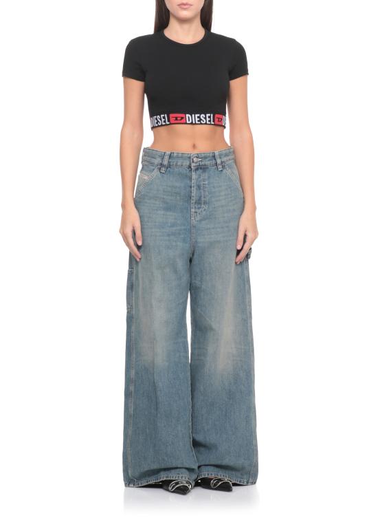 25FW 디젤 반팔 티셔츠 A18273 0NJAP9XX Black - DIESEL