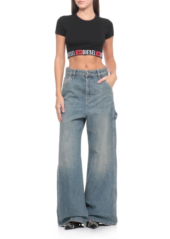 25FW 디젤 반팔 티셔츠 A18273 0NJAP9XX Black - DIESEL