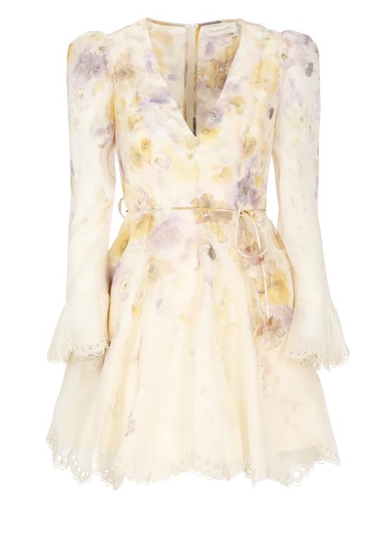 25FW 짐머만 미디 원피스 4693DF252 PSFL Beige