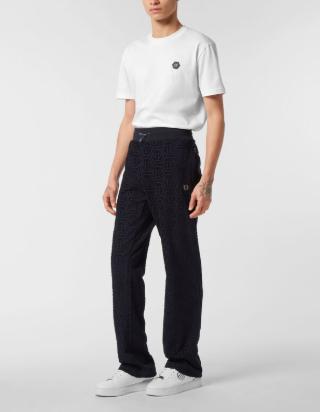 25FW 필립 플레인 스트레이트 팬츠 MJT2658 PTE021N 24 Blue - PHILIPP PLEIN