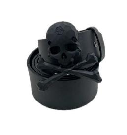 25FW 필립 플레인 가죽 벨트 MVA0971 PLE010N 0202 Black