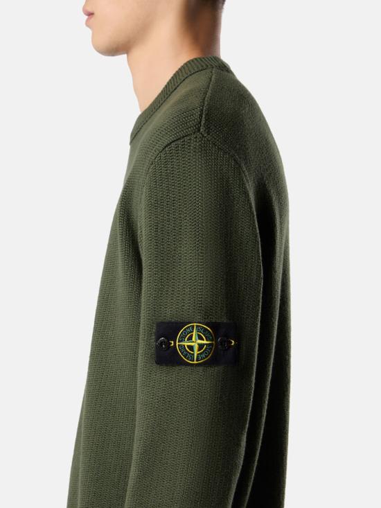 25FW 스톤 아일랜드 윈터 코튼 크루넥 점퍼 K2S155100049S00A2V0054 MILITARY GREEN DOM - STONE ISLAND
