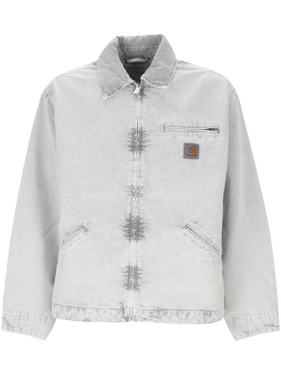 25FW 칼하트 WIP 데님 자켓 I03555500E5F BLACK CHALK WASH DOM