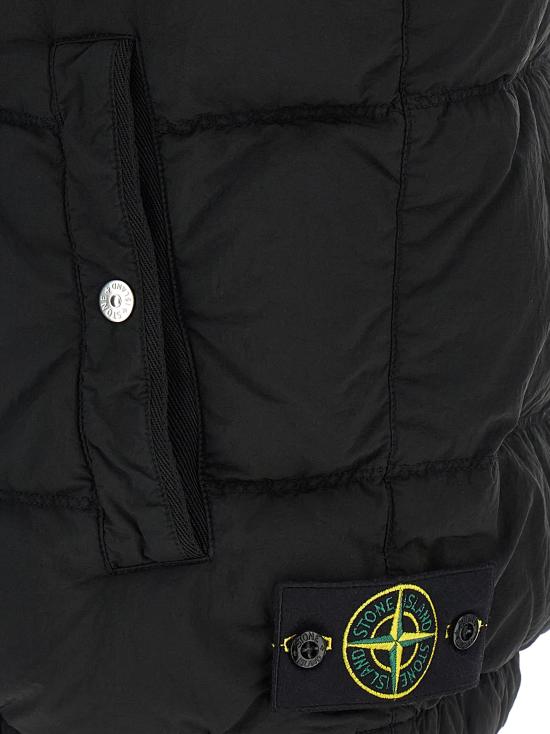 25FW 스톤 아일랜드 나일론 메탈 에코닐 다운 베스트 K2S15G100006S0019V0029 BLACK DOM - STONE ISLAND