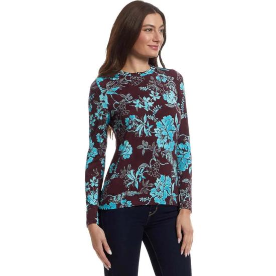  조니 와스 긴팔 티셔츠 조니 워즈 제니 핏티드 롱슬리브 티셔츠 알렉산드리아 - JOHNNY WAS