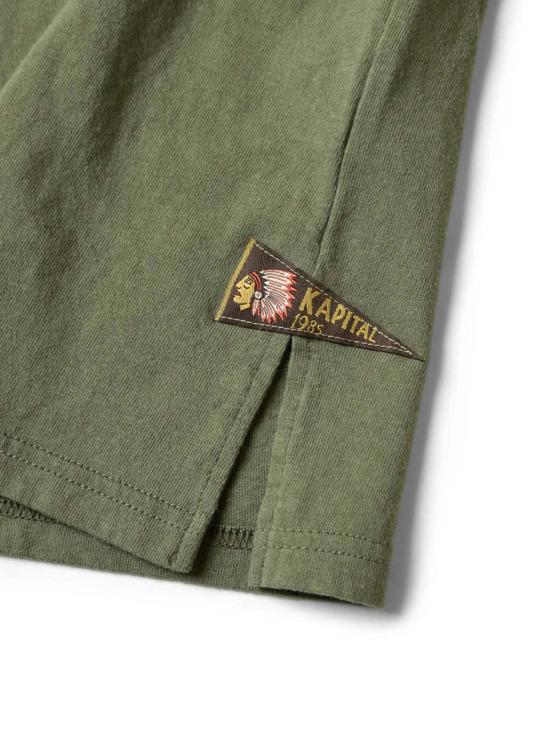  캐피탈 반팔 티셔츠 카피탈 20/저지 페넌트 티셔츠(3개 플래그) - KAPITAL