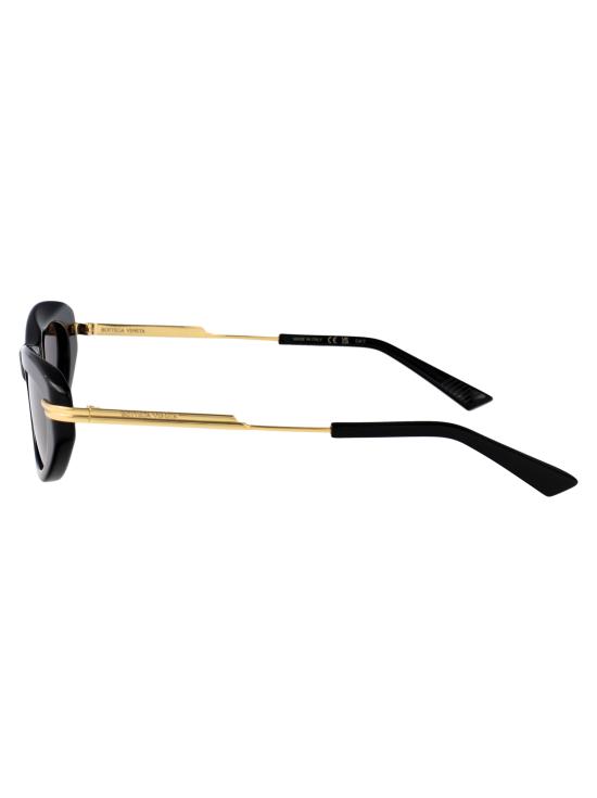  보테가베네타 선글라스 BV1368S 001 BLACK GOLD GREY - BOTTEGA VENETA