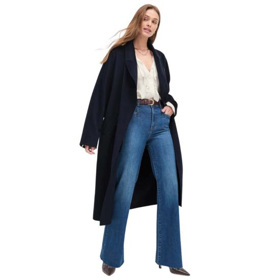  페이보릿 도우터 코트 사랑하는 딸 루카 울 블렌드 맥시  네이비 - FAVORITE DAUGHTER