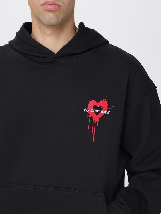 25FW 비전오브슈퍼 긴팔 티셔츠 VS003HO Black - VISION OF SUPER