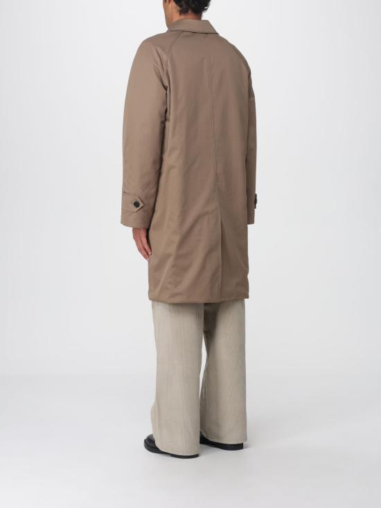 25FW 버버리 롱 헤링본 울 듀얼 카 코트 8117693 Brown - BURBERRY