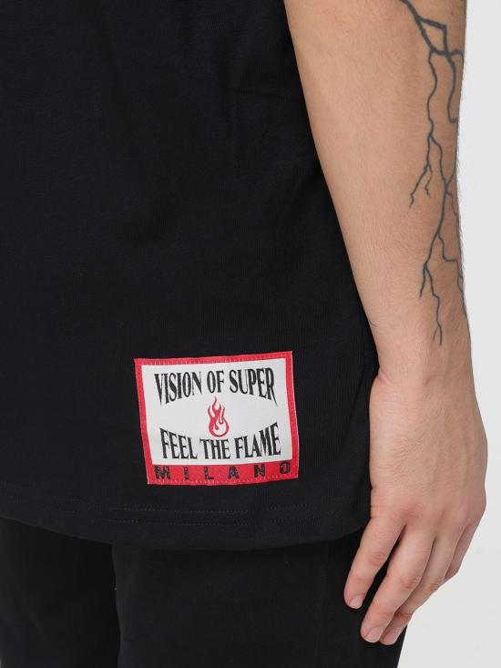 25FW 비전오브슈퍼 반팔 티셔츠 VS005TE Black - VISION OF SUPER