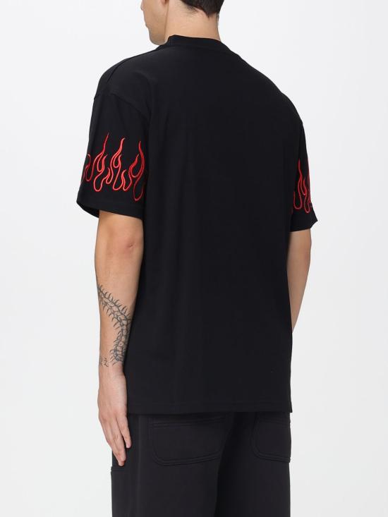 25FW 비전오브슈퍼 반팔 티셔츠 VS024TE BLACK RED Black - VISION OF SUPER