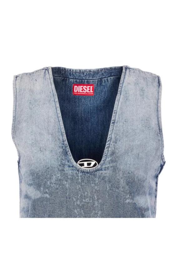 25FW 디젤 숏 원피스 A21707 068TY01 BLUE - DIESEL
