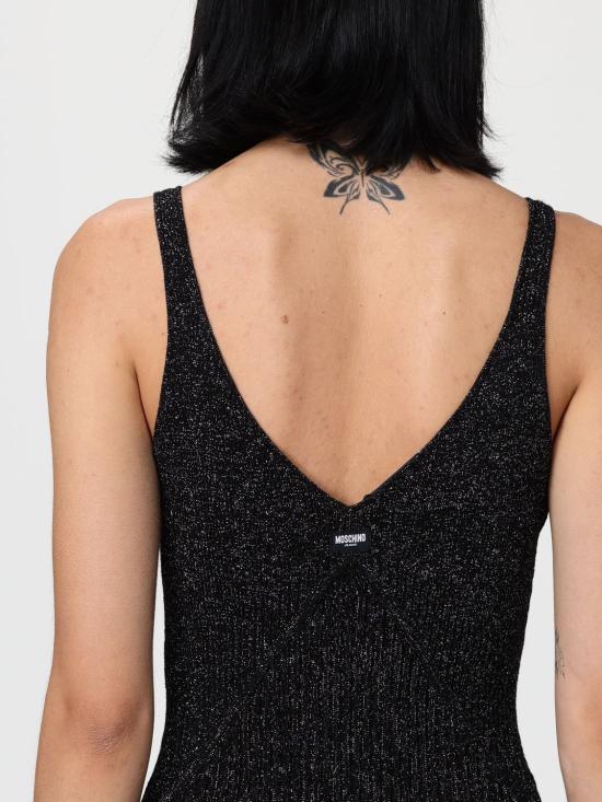 25FW 모스키노 롱 원피스 04938205 1555 Black - MOSCHINO