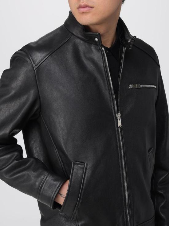 25FW 돈답 가죽 자켓 UJ977PL0392UXXX 999 Black - DONDUP