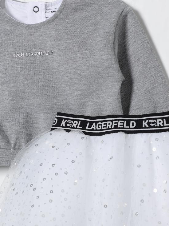 25FW [키즈] 칼라거펠트 오버롤 Z30650 M51 Grey - KARL LAGERFELD