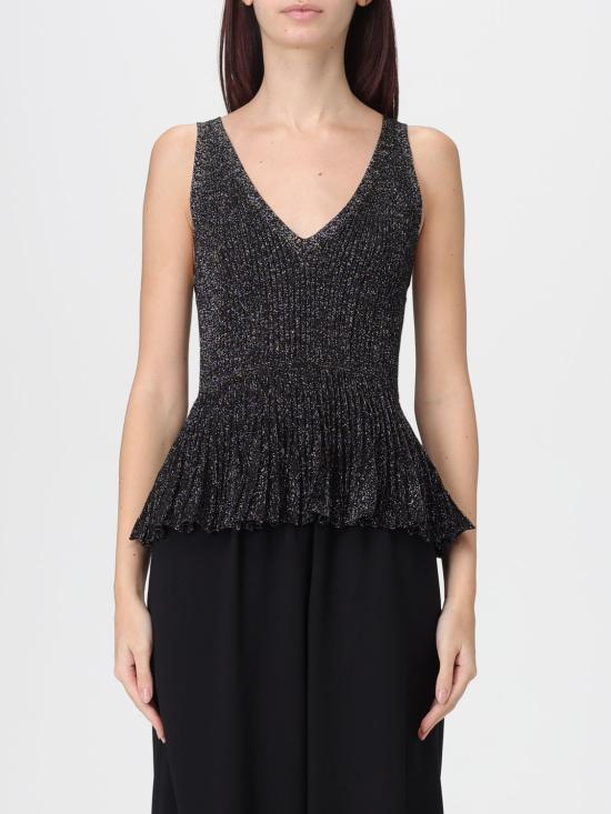 25FW 모스키노 민소매 티셔츠 08828205 1555 Black