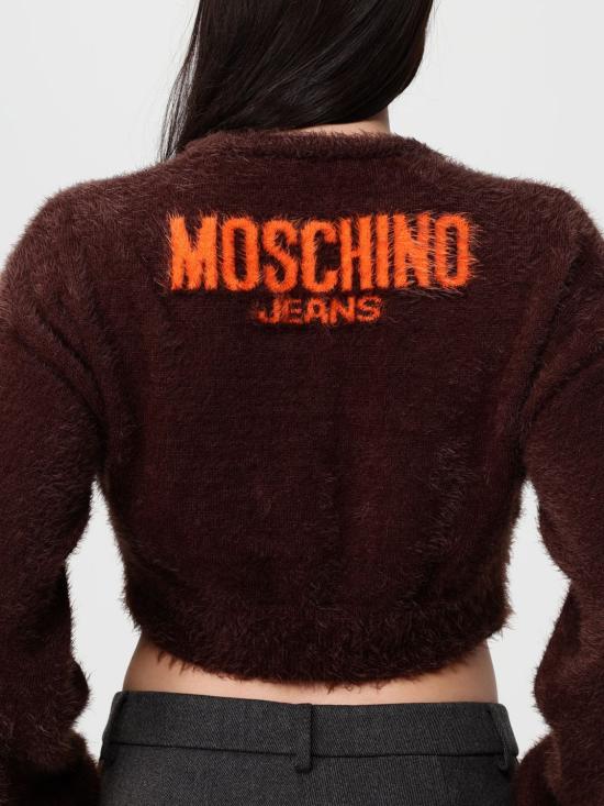 25FW 모스키노 스웨터 09178202 1095 Brown - MOSCHINO