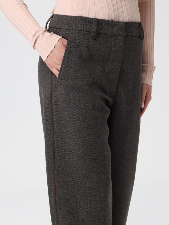 25FW 모스키노 스트레이트 팬츠 03048218 1103 Brown - MOSCHINO