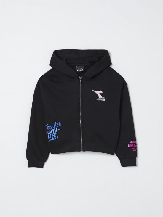 25FW [키즈] 디아도라 헤리티지 풀오버 F5DIJGZH076 110 Black