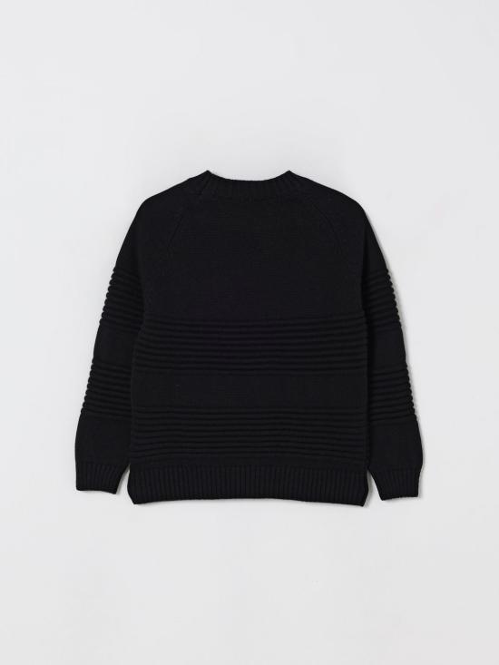 25FW [키즈] 돈답 풀오버 DMMA029CFL011 N000 Black - DONDUP