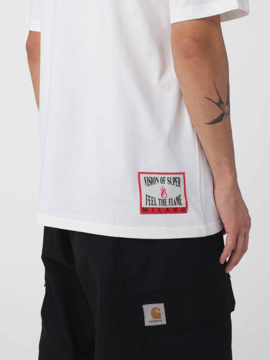 25FW 비전오브슈퍼 반팔 티셔츠 VS004TE OFF White - VISION OF SUPER