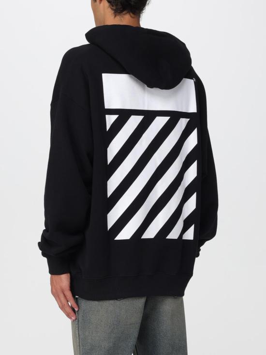 25FW 오프화이트 긴팔 티셔츠 OMBB085F25FLE00S 1001 Black - OFF WHITE