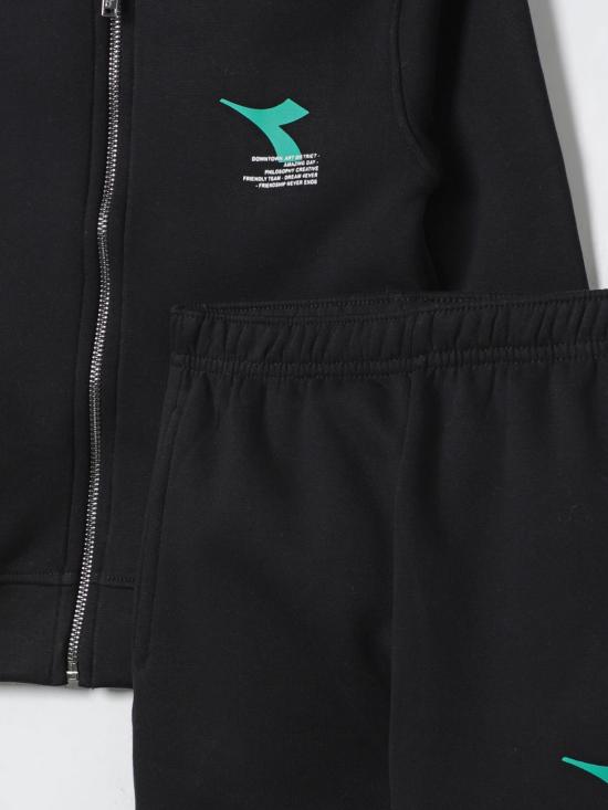 25FW [키즈] 디아도라 헤리티지 캐주얼 세트 F5DIBBTP044 110 Black - DIADORA HERITAGE