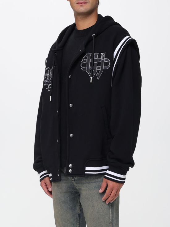 25FW 오프화이트 긴팔 티셔츠 OMEK003F25FLE001 1001 Black - OFF WHITE