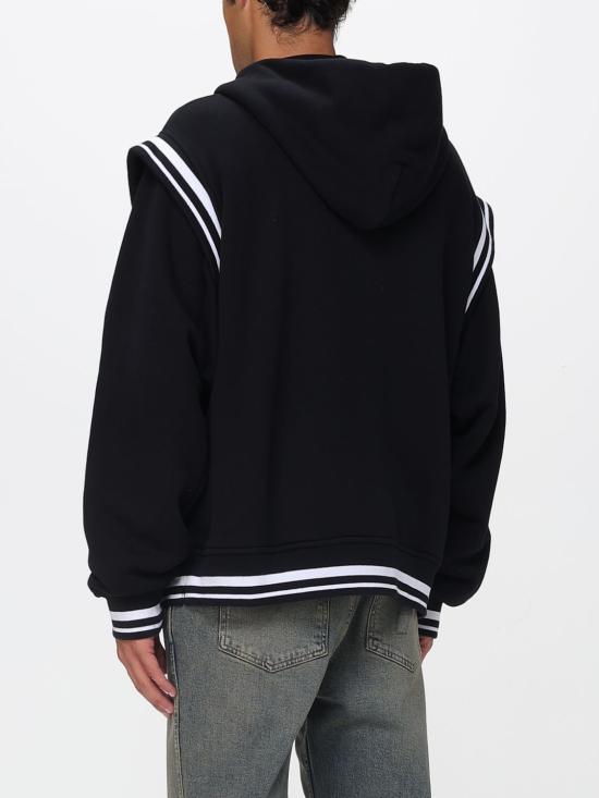 25FW 오프화이트 긴팔 티셔츠 OMEK003F25FLE001 1001 Black - OFF WHITE