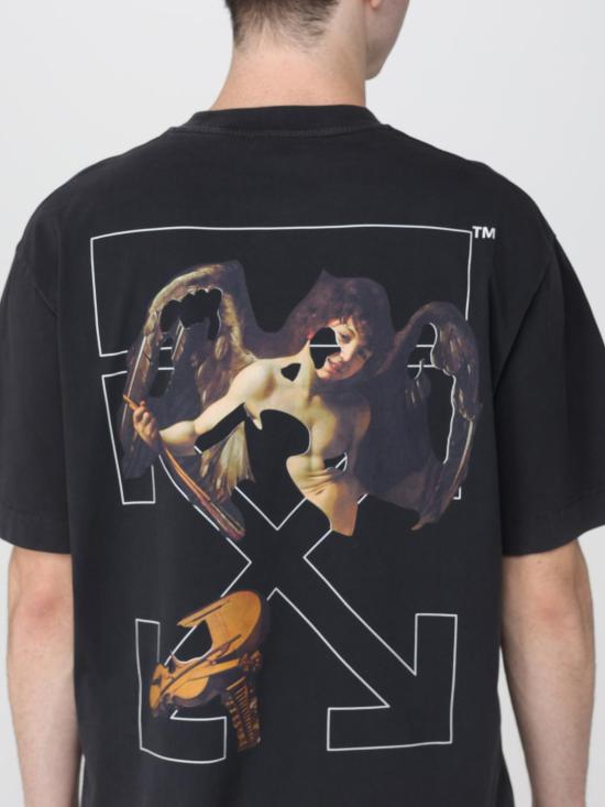 25FW 오프화이트 반팔 티셔츠 OMAA120F25JER00V 1301 Black - OFF WHITE