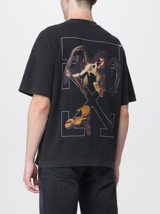 25FW 오프화이트 반팔 티셔츠 OMAA120F25JER00V 1301 Black - OFF WHITE