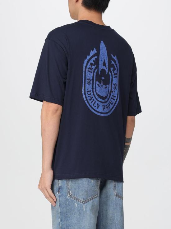 25FW 데일리 페이퍼 반팔 티셔츠 2521053 SKY CAPTAIN Blue - DAILY PAPER