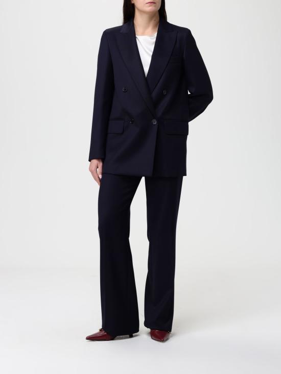 25FW 막스마라 스트레이트 팬츠 2521136032600 002 Blue - MAX MARA