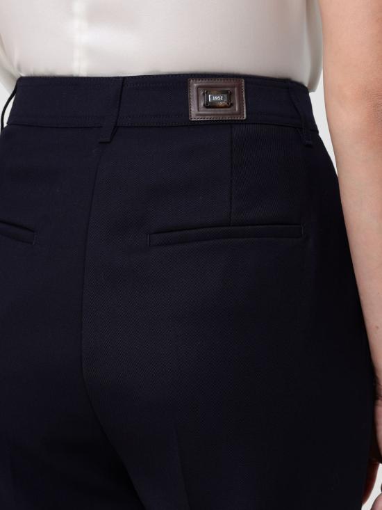 25FW 막스마라 스트레이트 팬츠 2521136032600 002 Blue - MAX MARA